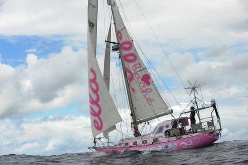 Jessica at sea before she was becalmed © SW